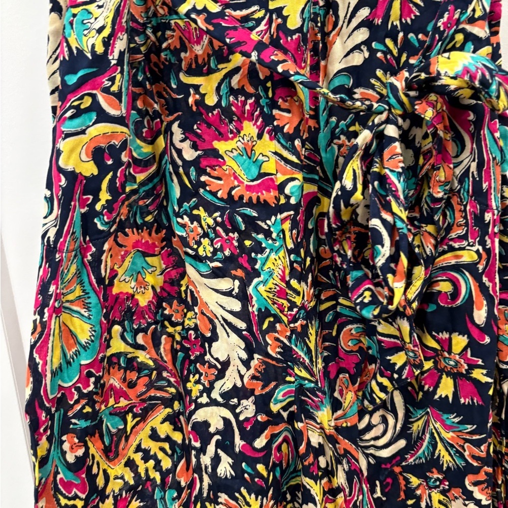 Anthropologie Black Floral Off The Shoulder Jumpsuit Size Medium - Picture 9 of 14